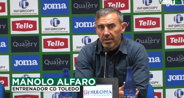 📺 CDTtv | Declaraciones de Manolo Alfaro, entrenador de CD Toledo (Jornada 12)